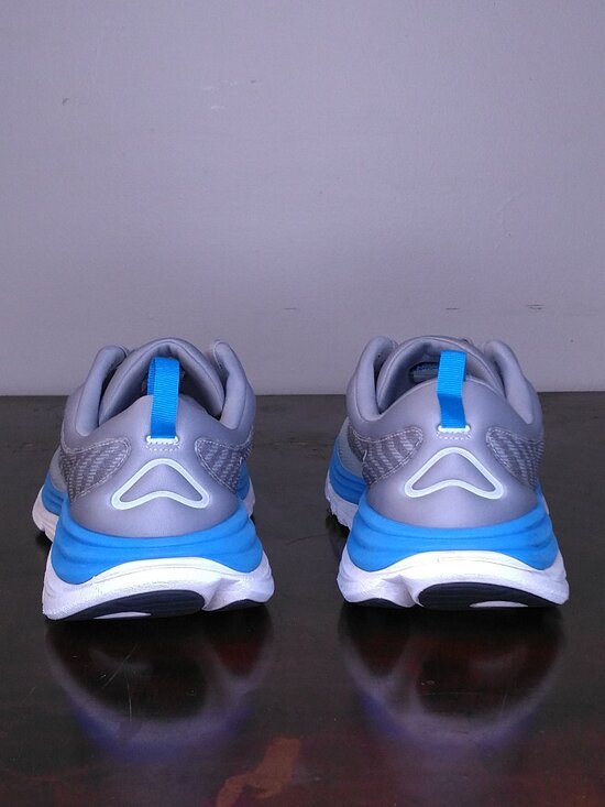 HOKA Gaviota 5 Shoes Mens SIZE 15 BLUE Gray COOL GREY White 1127929 LDVB RUNNING main image 8